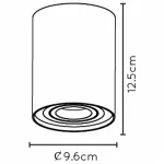 Накладной светильник Lucide Tube 22952/01/02 Цвет плафонов золото Цвет арматуры золото