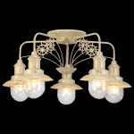 Потолочная люстра Arte Lamp Sailor A4524PL-5WG Цвет арматуры золото Цвет плафонов прозрачный от ImperiumLoft