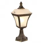 Наземный низкий светильник Arte Lamp Memphis A3161FN-1BN Цвет арматуры золото Цвет плафонов белый