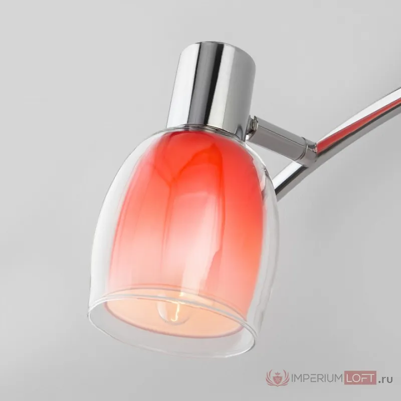 Спот Eurosvet Potpourri 20119/3 красный Цвет арматуры хром Цвет плафонов красный от ImperiumLoft