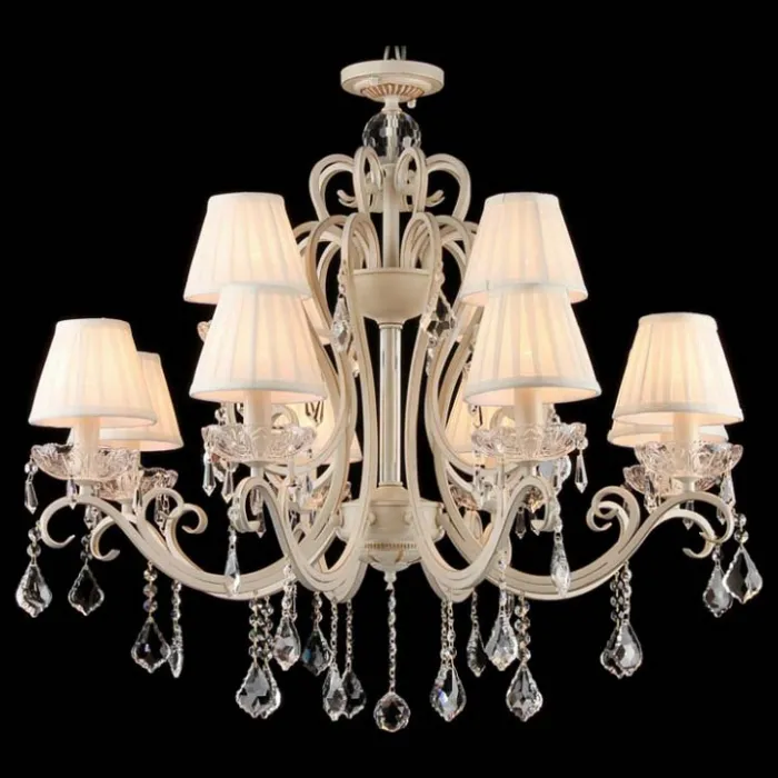 Подвесная люстра Maytoni Triumph ARM288-12-G Цвет арматуры кремовый Цвет плафонов кремовый от ImperiumLoft