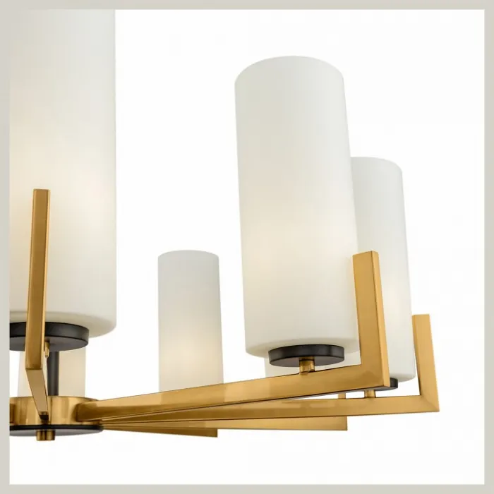 Подвесная люстра Maytoni Fortano MOD089PL-10BS Цвет арматуры латунь Цвет плафонов белый от ImperiumLoft