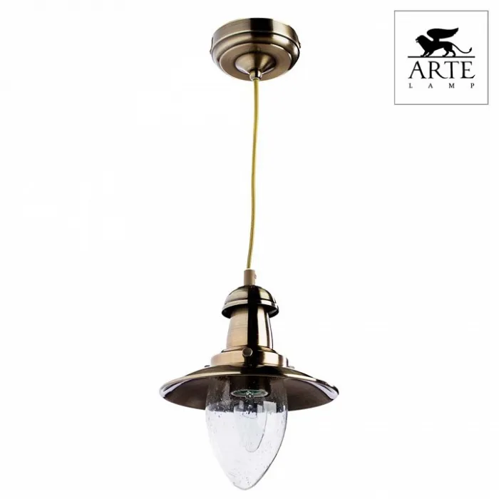 Подвесной светильник Arte Lamp Fisherman A5518SP-1AB Цвет арматуры бронза Цвет плафонов прозрачный от ImperiumLoft