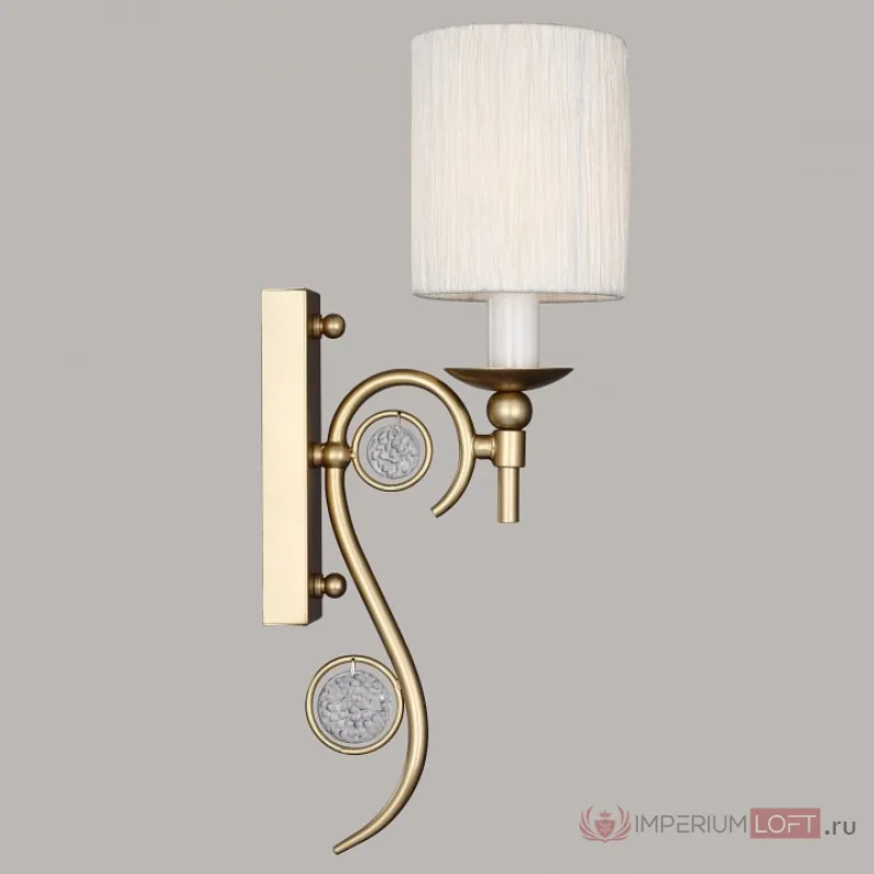 Бра Favourite Lietta 2493-1W Цвет арматуры латунь Цвет плафонов белый от ImperiumLoft