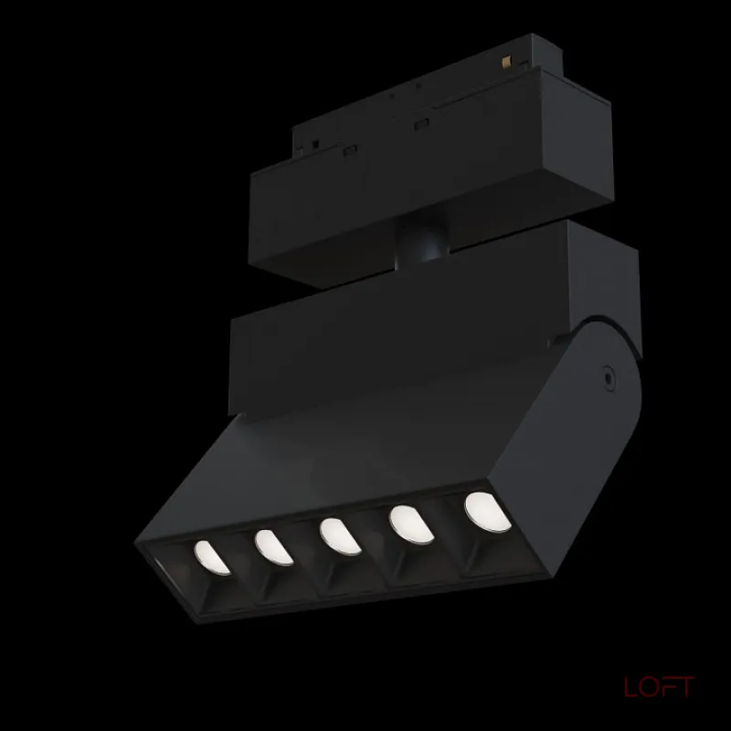 Светильник на штанге Maytoni Track lamps TR015-2-10W4K-B Цвет арматуры черный Цвет плафонов черный