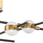 Потолочная люстра Lightstar Bergamo 745147 Цвет плафонов белый Цвет арматуры золото от ImperiumLoft