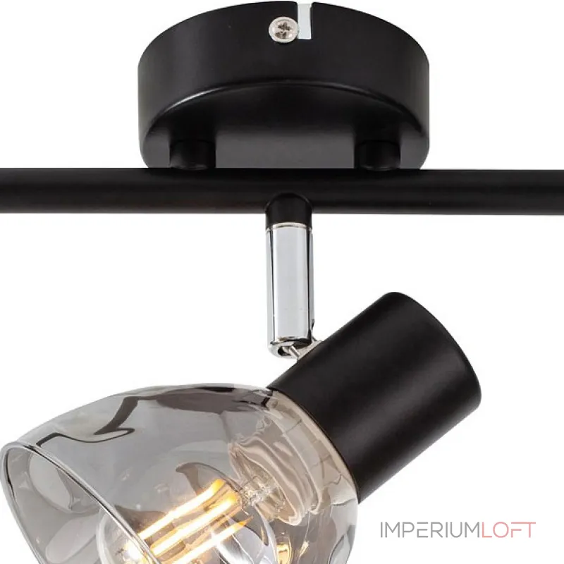 Спот TopLight Maralyn TL1234Y-03BL Цвет арматуры черный Цвет плафонов серый Спот TopLight Maralyn TL1234Y-03BL Цвет арматуры черный Цвет плафонов серый