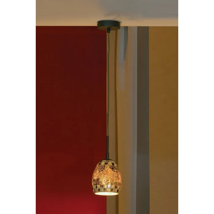 Подвесной светильник Lussole Ostuni LSQ-6506-01 Цвет арматуры коричневый Цвет плафонов разноцветный от ImperiumLoft