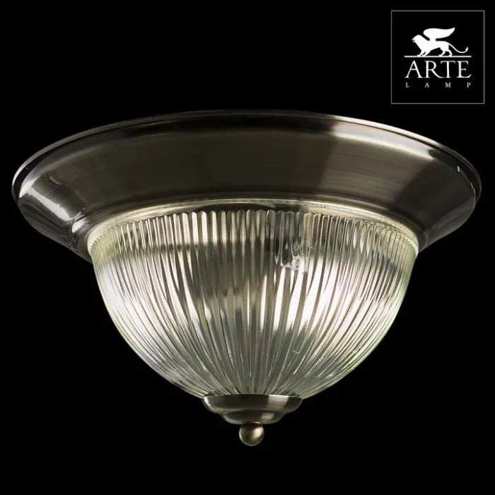Накладной светильник Arte Lamp American Diner A9366PL-2AB Цвет арматуры бронза Цвет плафонов прозрачный от ImperiumLoft