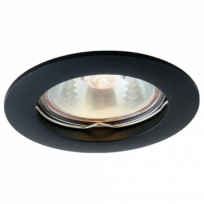 Встраиваемый светильник Arte Lamp Basic A2103PL-1BK Цвет арматуры черный Цвет плафонов белый от ImperiumLoft