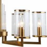 Подвесная люстра Stilfort Vase 1046/05/06P Цвет плафонов серый Цвет арматуры золото