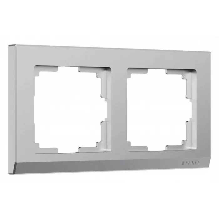 Рамка на 2 поста Werkel Stark серебряный матовый W0021865 от ImperiumLoft