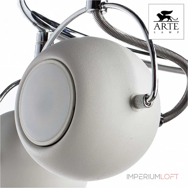 Спот Arte Lamp Spia A9128PL-5WH Цвет арматуры белый Цвет плафонов белый от ImperiumLoft