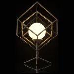 Настольная лампа декоративная MW-Light Призма 1 726030401 Цвет арматуры никель Цвет плафонов бронза от ImperiumLoft