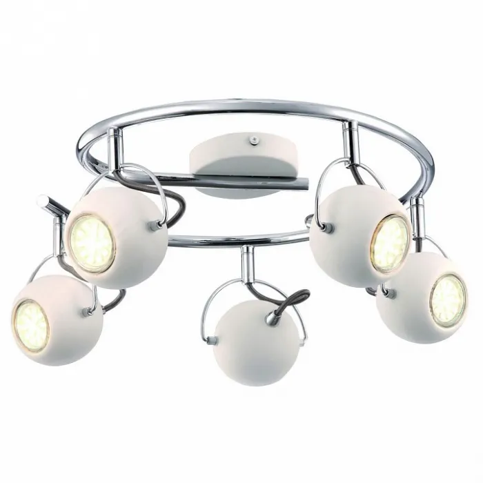 Спот Arte Lamp Spia A9128PL-5WH Цвет арматуры белый Цвет плафонов белый от ImperiumLoft