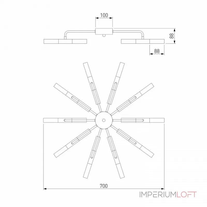 Потолочная люстра 347