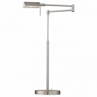 Настольная лампа офисная Arte Lamp Wizard A5665LT-1SS Цвет арматуры серебро Цвет плафонов серебро