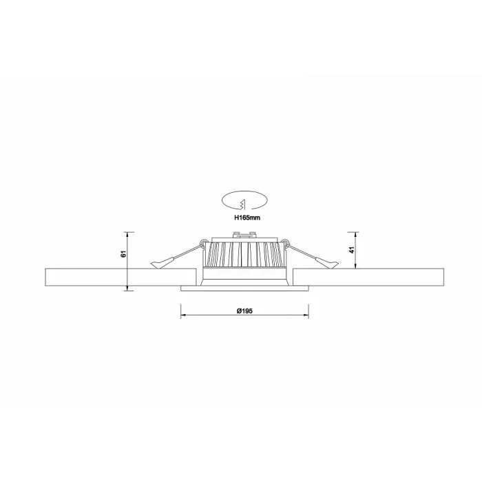 Встраиваемый светильник Donolux DL18891 DL18891/24W White R Dim от ImperiumLoft