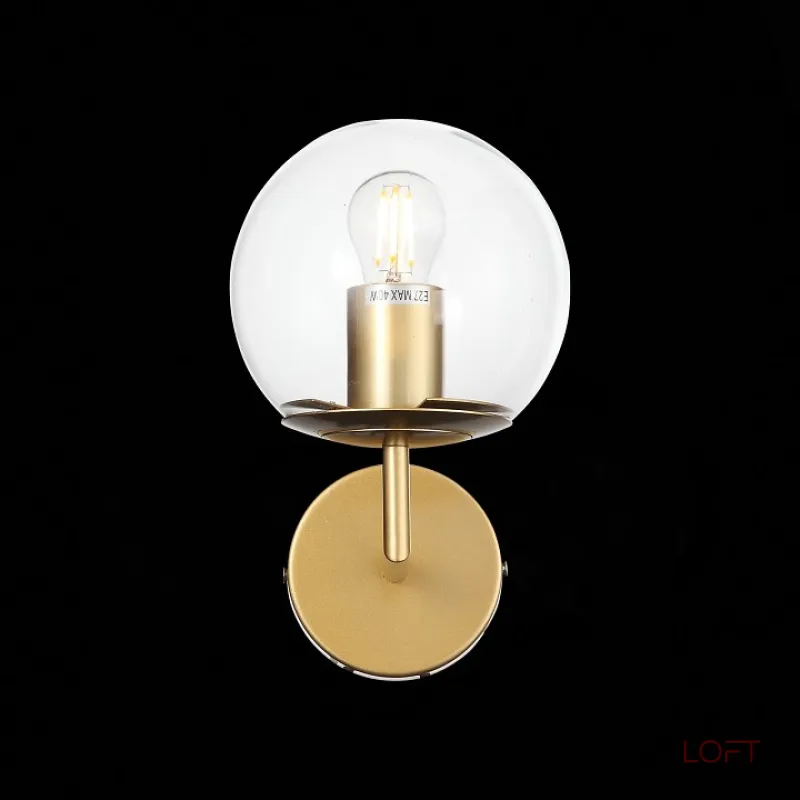 Бра ST-Luce Liora SL1150.201.01 Цвет арматуры золото Цвет плафонов прозрачный