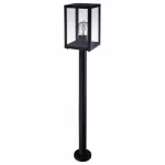 Наземный высокий светильник Arte Lamp Belfast A4569PA-1BK Цвет плафонов прозрачный Цвет арматуры черный