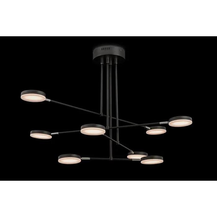 Люстра на штанге Maytoni Fad MOD070PL-L48B3K Цвет арматуры черный Цвет плафонов белый от ImperiumLoft