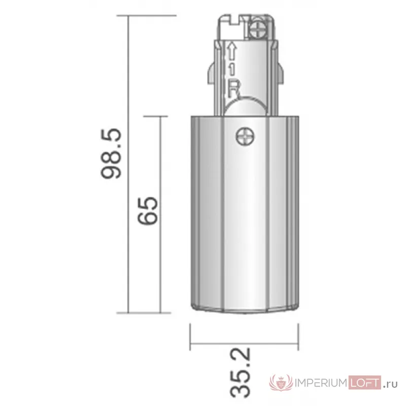 Заглушка для трека боковая Deko-Light D Line 710012 от ImperiumLoft