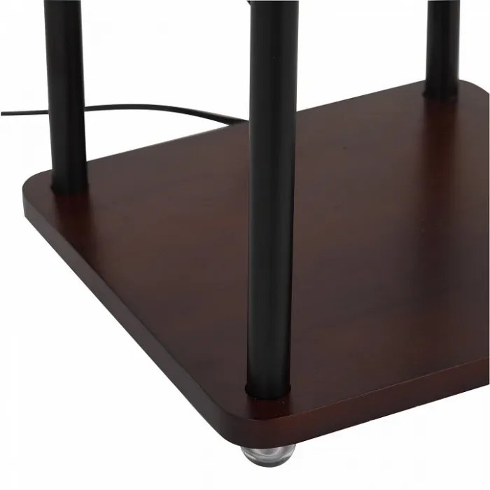 Торшеры с полкой ST-Luce Menola SLE302.405.01 Цвет арматуры коричневый Цвет плафонов кремовый от ImperiumLoft