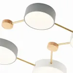 Накладной светильник EVOLUCE Dossena SLE600102-08 Цвет арматуры желтый Цвет плафонов серый от ImperiumLoft