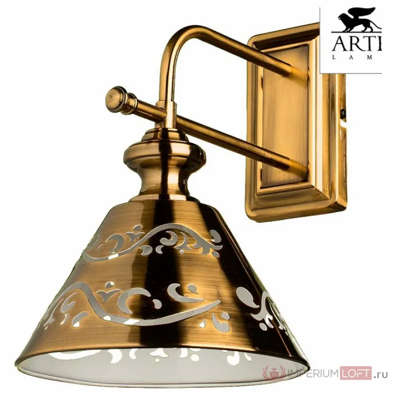 Бра Arte Lamp Kensington A1511AP-1PB Цвет арматуры бронза Цвет плафонов бронза от ImperiumLoft