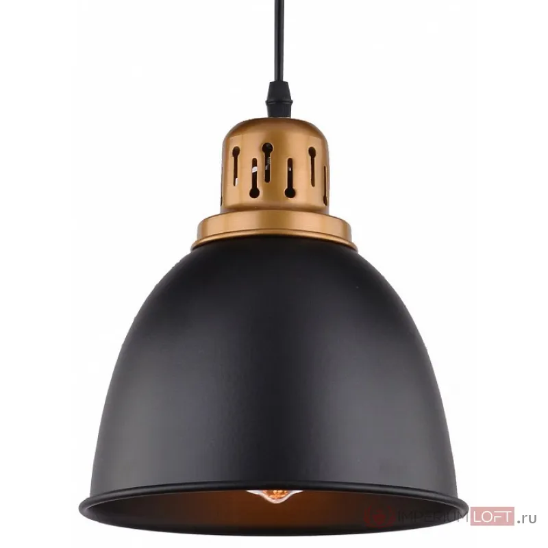 Подвесной светильник Arte Lamp Eurica A4245SP-1BK Цвет арматуры черный Цвет плафонов черный от ImperiumLoft