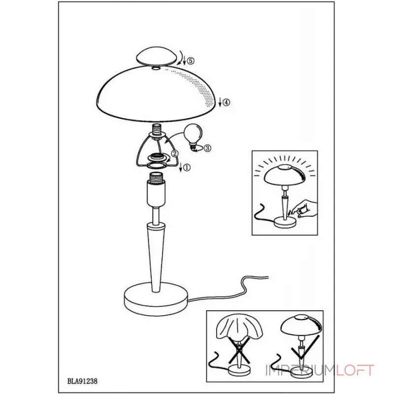 Настольная лампа декоративная Eglo ПРОМО Solo 91238 Цвет арматуры никель от ImperiumLoft Настольная лампа декоративная Eglo ПРОМО Solo 91238 Цвет арматуры никель от ImperiumLoft