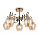 Люстра на штанге Ambrella Traditional 27 TR9061 Цвет плафонов янтарный Цвет арматуры бронза от ImperiumLoft