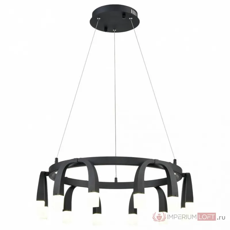 Подвесной светильник Vele Luce Negro 742 VL7102P12 Цвет арматуры черный Цвет плафонов белый от ImperiumLoft