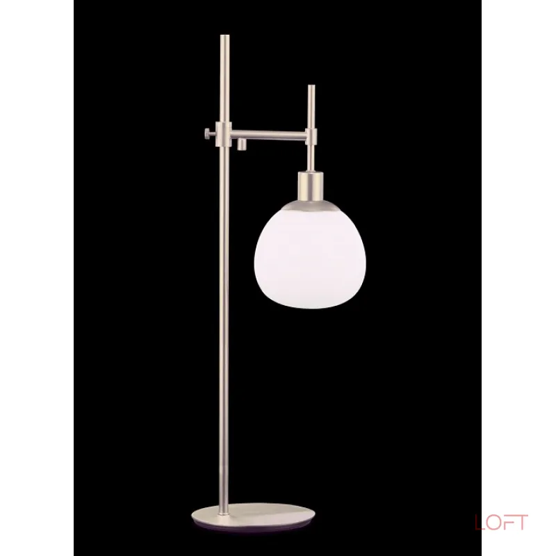 Настольная лампа декоративная Maytoni Erich MOD221-TL-01-N Цвет арматуры неокрашенный Цвет плафонов белый Настольная лампа декоративная Maytoni Erich MOD221-TL-01-N Цвет арматуры неокрашенный Цвет плафонов белый