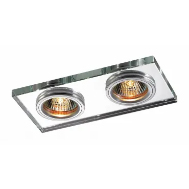 Встраиваемый светильник Novotech Mirror 369765 Цвет арматуры серебро Цвет плафонов прозрачный