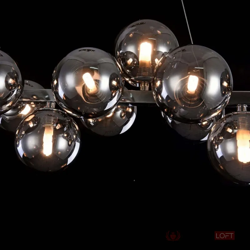 Подвесная люстра Maytoni Dallas MOD547PL-25CH Цвет арматуры хром Цвет плафонов серый от ImperiumLoft