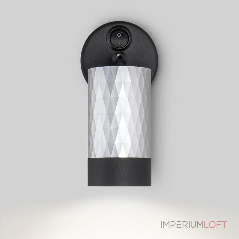 Бра Eurosvet Mizar 20088/1 черный/серебро Цвет плафонов серебро Цвет арматуры черный