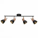 Спот Arte Lamp 1677 A1677PL-4BK Цвет арматуры бронза Цвет плафонов черный