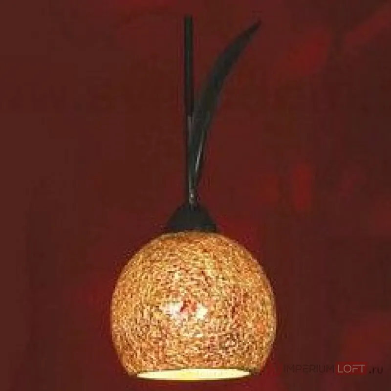 Подвесной светильник Lussole Bagheria LSF-6206-01 Цвет арматуры коричневый Цвет плафонов оранжевый от ImperiumLoft