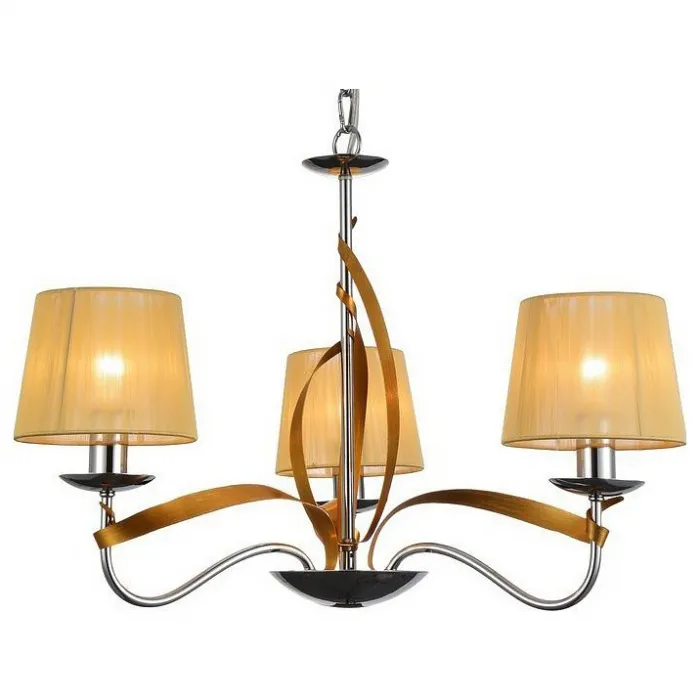 Подвесная люстра Omnilux Varese OML-61603-03 Цвет арматуры золото Цвет плафонов желтый от ImperiumLoft