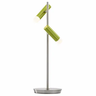 Настольная лампа декоративная DeMarkt Алоэ 1 705030402 Цвет арматуры хром Цвет плафонов зеленый