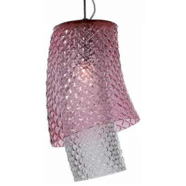 Подвесной светильник Divinare Miracolo 1152/01 SP-1 Цвет арматуры хром Цвет плафонов розовый