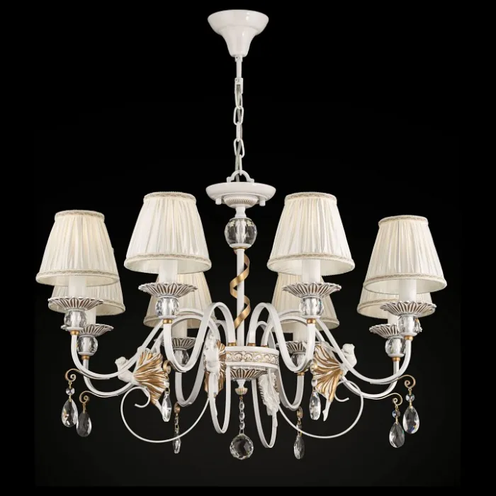Подвесная люстра Maytoni Elina ARM222-08-G Цвет арматуры золото Цвет плафонов белый от ImperiumLoft