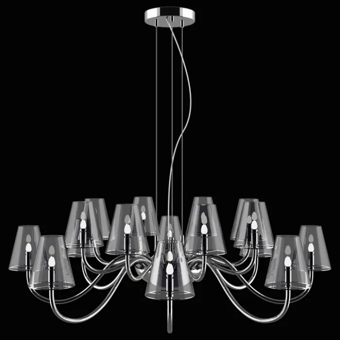 Подвесная люстра Lightstar Diafano 758164 Цвет арматуры хром Цвет плафонов прозрачный от ImperiumLoft