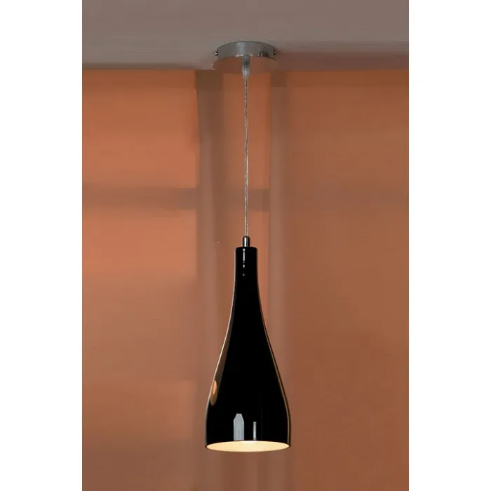 Подвесной светильник Lussole Rimini LSF-1196-01 Цвет арматуры хром Цвет плафонов черный от ImperiumLoft