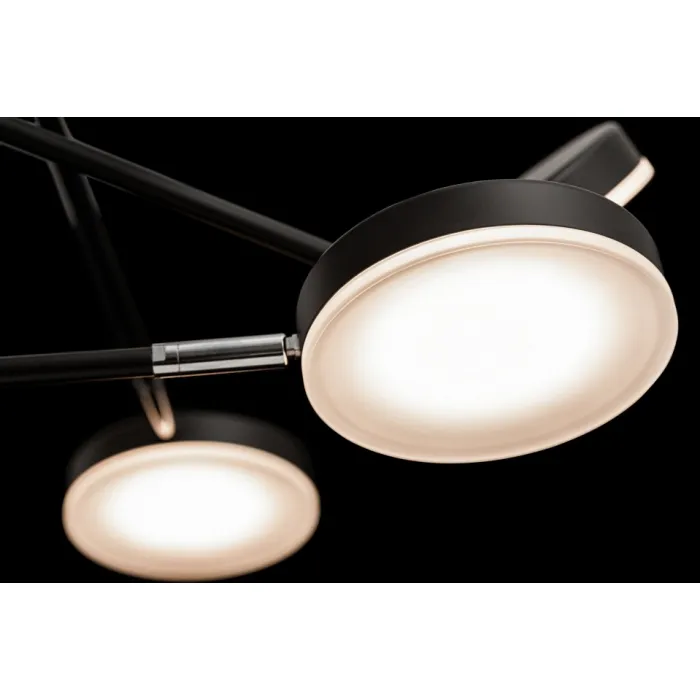 Люстра на штанге Maytoni Fad MOD070PL-L48B3K Цвет арматуры черный Цвет плафонов белый от ImperiumLoft