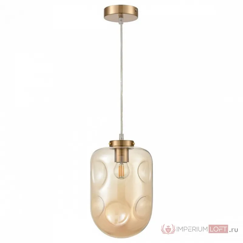 Подвесной светильник Vele Luce Alieno 742 VL5354P31 Цвет плафонов янтарный Цвет арматуры бронза от ImperiumLoft