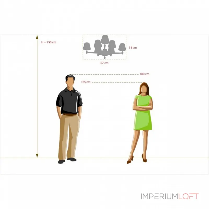Люстра на штанге MW-Light ДельРей 700013408 