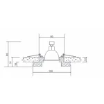Встраиваемый светильник Donolux DL220 DL223G