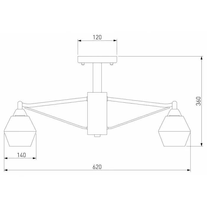 Люстра на штанге Eurosvet Takara 70135/5 кофе от ImperiumLoft